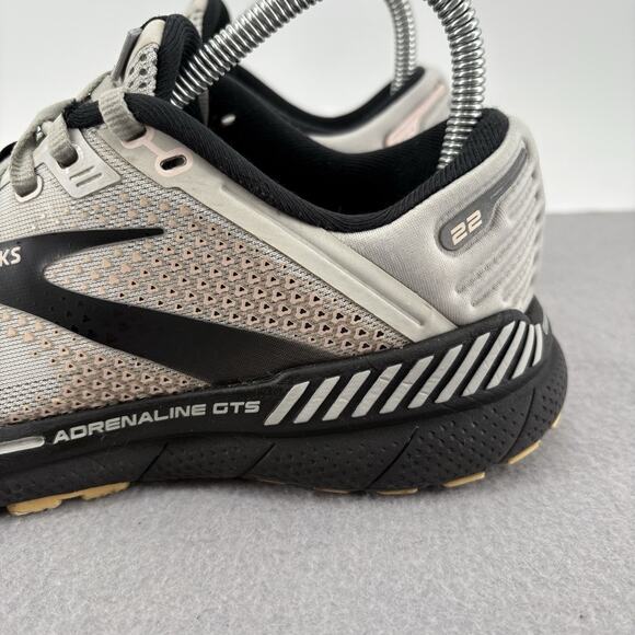 Brooks Adrenaline GTS 22 Womens 8 Shoes Gray Sneaker Running 1203531B035 - Picture 2 of 16